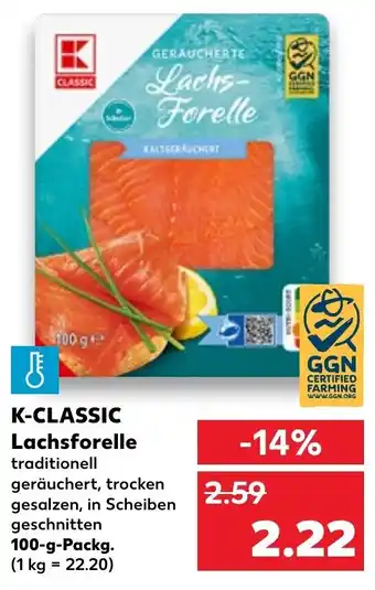 Kaufland K-Classic Lachsforelle 100g Angebot