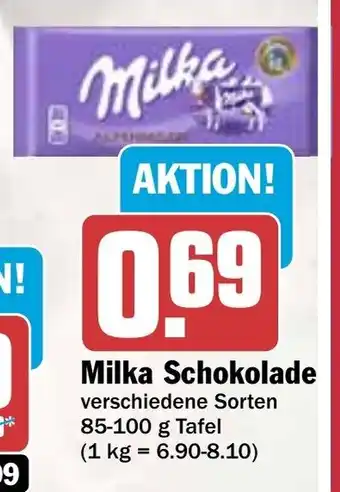 Hit Milka 85-100g Angebot