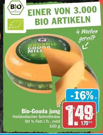 Hit Bio-Gouda jung 100g Angebot