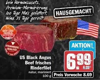 Hit US Black Angus Beef frisches Rinderfilet 100g Angebot