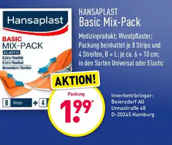Aldi Nord Hansaplast Basic Mix Pack Angebot