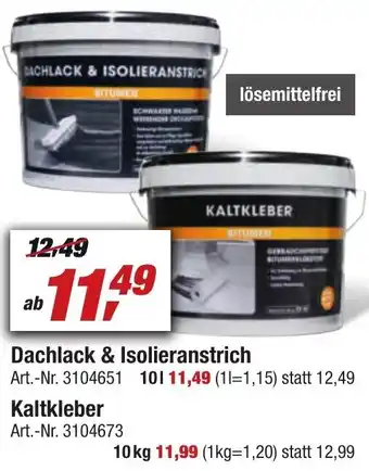 toom Baumarkt Dachlack & Isolieranstrich 10 L Angebot