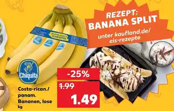 Kaufland Chiquita Costa rican./panam Bananen. lose Angebot