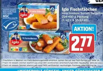 Hit Iglo Fischstabchen 224-450g Angebot