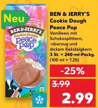 Kaufland Ben & Jerry's Cookie Dough Peace Pop 240ml Angebot