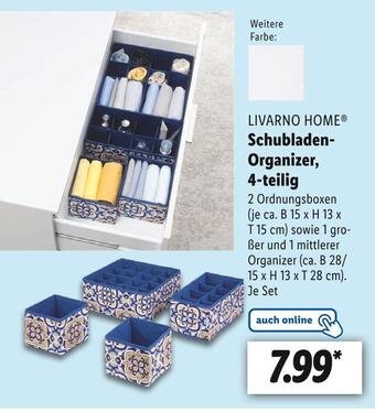 Lidl Livarno home schubladen-organizer Angebot