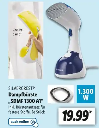 Lidl Silvercrest dampfbürste „sdmf 1300 a1“ Angebot