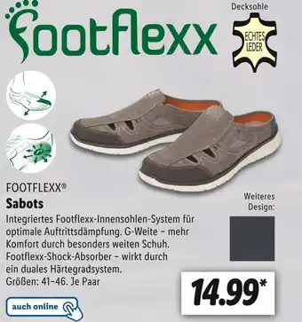 Lidl Footflexx sabots Angebot