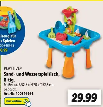 Lidl Playtive sand- und wasserspieltisch Angebot