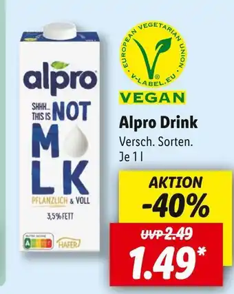 Lidl Alpro drink Angebot