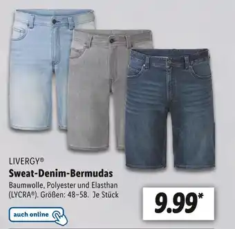 Lidl Livergy sweat-denim-bermudas Angebot