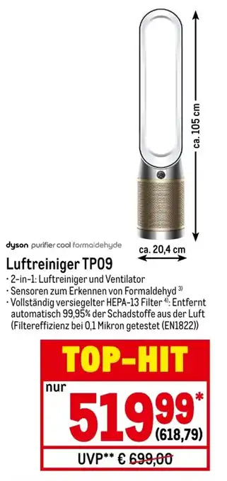 METRO Dyson purifier cool formaldehyde Luftreiniger TP09 Angebot