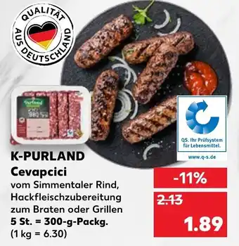 Kaufland K-Purland Cevapcici 300g Angebot