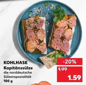 Kaufland Kohlhase Kapitänssülze 100g Angebot