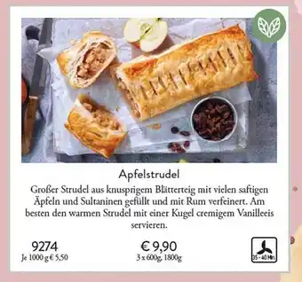 Eismann Apfelstrudel Angebot