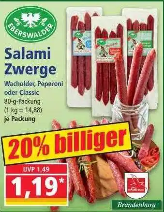 Norma Salami zwerge eberswalder Angebot