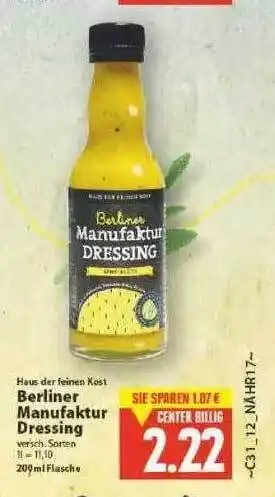 E-Center Haus der feinen kost berliner manufaktur dressing Angebot