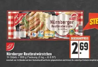 Edeka Gut & günstig nürnberger rostbratwürstchen Angebot