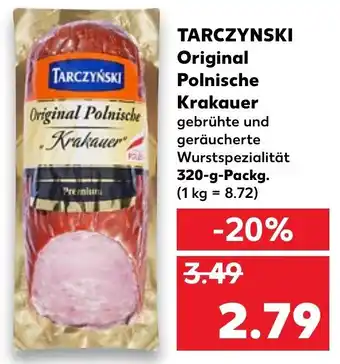 Kaufland Tarczynski Original Polnische Krakauer 320g Angebot