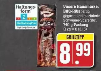 Edeka Unsere hausmarke: bbq-ribs Angebot