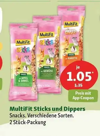 Fressnapf Multifit sticks und dippers Angebot