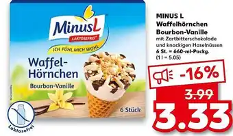 Kaufland Minusl waffelhörnchen bourbon-vanille Angebot