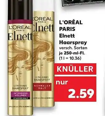 Kaufland L'oréal paris elnett haarspray Angebot