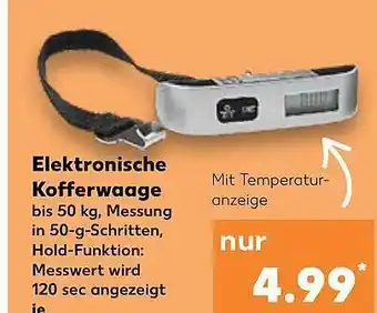 Kaufland Elektronische kofferwaage Angebot