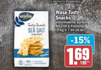 Hit Wasa Tasty Snacks 90-235 g Angebot