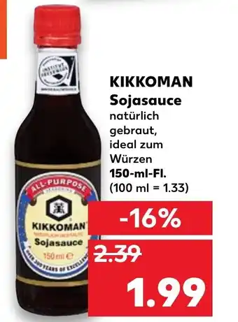 Kaufland Kikkoman Sojasauce 150ml Angebot