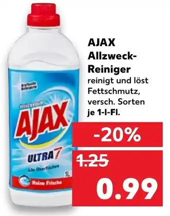 Kaufland Ajax Allzweck Reiniger 1L Angebot