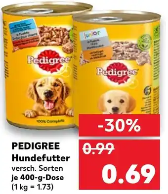 Kaufland Pedigree Hundefutter 400G Angebot