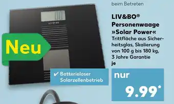 Kaufland Live&Bo Personenwaage Solar Power Angebot