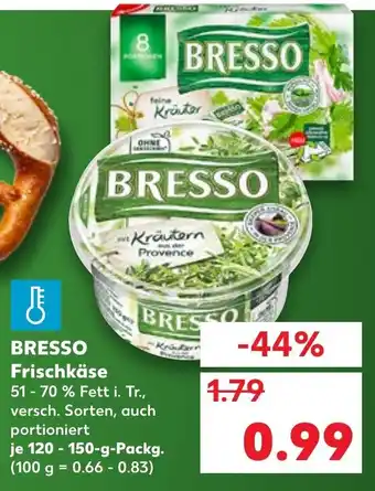 Kaufland Bressso Frischkäse 120-150g Angebot