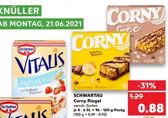 Kaufland Schwartau Corny Riegel 150g Angebot