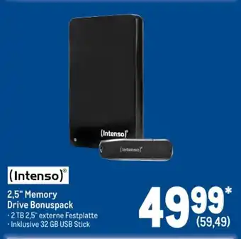 METRO (Intenso) 2,5" Memory Drive Bonuspack Angebot