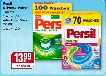 REWE Persil Universal Pulver oder Color Discs Angebot