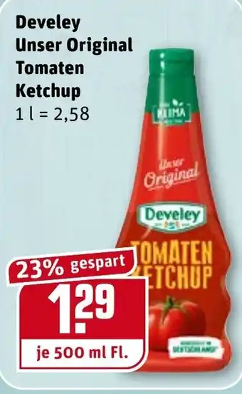 REWE Develey Unser Original Tomaten Ketchup 500ml Angebot