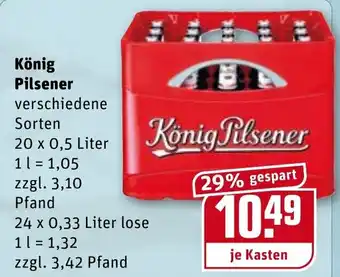 REWE König Pilsener 20x0,5L Angebot