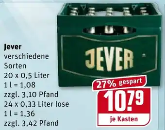 REWE Jever 20x0,5L Angebot