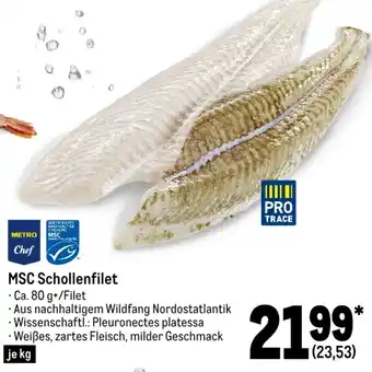 METRO Metro Chef MSC Schollenfilet 80 g Angebot