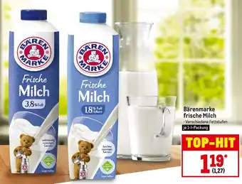 METRO Bärenmarke Frische Milch 1 L Packung Angebot