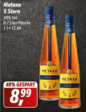 Simmel Metaxa 5 Stern 0,7 Liter Flasche Angebot