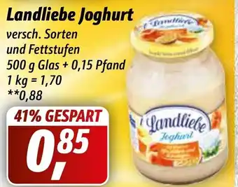 Simmel Landliebe Joghurt 500 g Glas Angebot