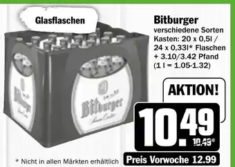 Hit Bitburger 20*500ml/24*330ml Angebot