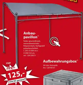 Sonderpreis Baumarkt Anbaupavillon Angebot