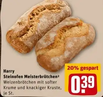 REWE City Harry Steinofen Meisterbrötchen Angebot