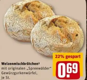 REWE City Weizenmischbrötchen Angebot