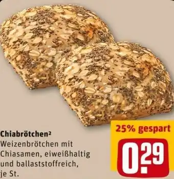 REWE City Chiabrötchen Angebot