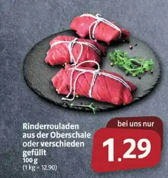 Markant Markt Rinderrouladen aus der oberschale oder verschieden gefüllt Angebot